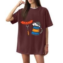 Women's Oktoberfest T-Shirt, Short Sleeve, Print, Casual Tee, Fun Holiday Top for Party and Casual Wear S
