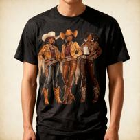 Black African American Cowgirl Western Country Texas Rodeo T-Shirt S