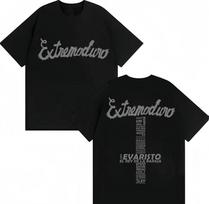 Rock Band Extremoduro Lettering Printing Men's Summer Cotton T-shirt Hip-hop Harajuku Oversize Comfortable Casual Top XXL
