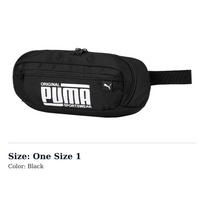 PUMA Fabric One Shoulder Crossbody Fanny Pack Regular Mens Black 076639-01 One Size 1