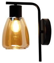 Šviestuvas sieninis Candellux Lighting Moldo, E27, 1 x 40 W, skaidri sp./gintaro sp.