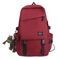 Backpack Men's Leisure Joker Large Capacity Computer Travel Bag New Schoolbags for Female Junior High School Students and High School Students.