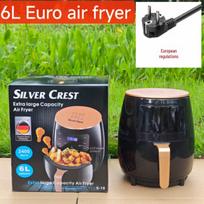 6L Smart Air Fryer with Visual Touchscreen - Large Capacity Automatic Electric Fryer & Oven for French Fries green