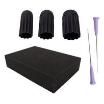 3Pcs Silicone Thimble Finger Protector Finger Thimble Guards Knitting Finger Tip Guards for Felting Sewing Needlework 1