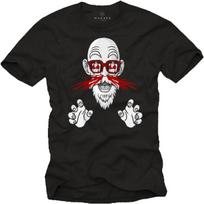 Muten Roshi Nosebleed - Dragon Gym Old Master - Funny Geek Gifts - Manga T-Shirt for Men S