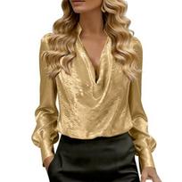 Women's Fashionable Casual -color Top XXL auksas