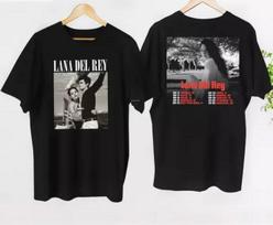 Rey Lana Del Tour 2023 Summer T-Shirt Unisex Gift Fans S-3xl Dates Shirt Concert Unisex T-Shirt L