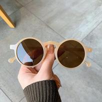 Apvalūs Saulės Akiniai Klasikiniai Moterims Vyrams Arbatos Spalvos Lęšiai Lauko Vairavimo Akiniai Retro Saulės Akiniai Unisex UV400 Gafas De Sol brown