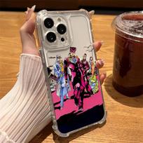 J-JoJo's Bizarre Adventure Four Corner Anti Fall Airbag Case for iPhone 17 Air 16 15 14 Plus 13 12 11 Pro Max XS Max X XS Cover iPhone XS X