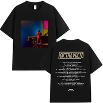 2026 Spring/Summer Rap Artist Jokair Jok Travolta Pattern Men's Retro Cotton Men's Fashion Hip-Hop Clothing T-Shirt - Men's S... S įvairiaspalvis