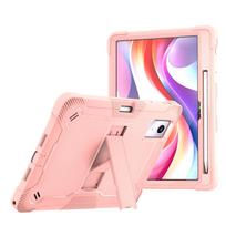 Heavy Duty Protective Case for Lenovo Tab Idea 11 TB336ZU TB336FU Xiaoxin Pad 11 2025 TB335FC Tablet Stand Cover with Pen Slot Tab Idea 11 TB336ZU ryškiai rožinė
