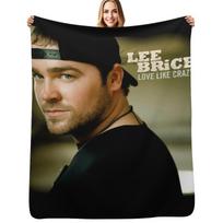 Lee Brice love like crazy Throw Blanket Warm Napping Blanket for Office Couch Bed Size: 75*100cm, Weight: 230 GSM