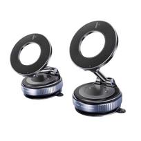 360° Rotating Car Phone Holder Folding Auto Navigation Holder Travel Phone Stand  Instrument Panel Black Alloy