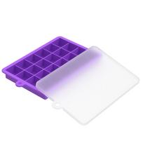 24 Hole Silicone Ice Tray Square Box Auxiliary Food Puree Cheese Jelly Mold Bar Kitchen Tool Cocktail Cube Ice Mold With Lid