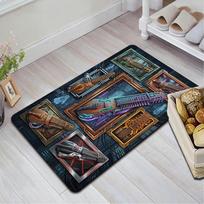 Cybernetic Musical Instruments Pattern Rug Floor Mat for Living Room or Bedroom Soft and Comfortable Carpet a Gift for Birthday and Holiday. 40x60cm( 15x23in )