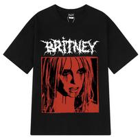 Britney Spears Gothic Portrait T-shirt L