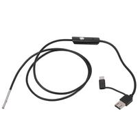AN100‑3.9 3.9mm Endoscope High Definition Inspection Camera Pipeline Mobile Phone LED Borescope for Car IndustryFlexible Wire 10m / 32.8ft ABS