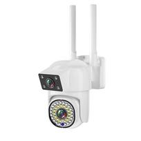 2025 2.4G/5G HD 8MP PTZ Wifi Camera 1/2PCS Four Screens Full Color Night Vision Security Human Detection Audio Tracking Surveillance 4MP NO SD Card