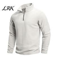 Simple Basic Pullover Men Quarter-Zip Sweatshirt, Long Sleeve Mock Neck Top, Solid Comfortable Daily Wear Color Casual Sweatshirt for Golf Office XXL