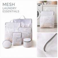 Fine Mesh Bags 6 Pack with Drawstring Handles for Delicates and Machine Wash one size