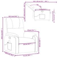 Massage Chair Taupe Microfiber Fabric