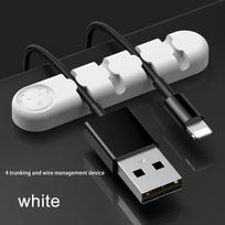 Cable Holder Clips Management Silicone Self Adhesive Desktop USB One Size
