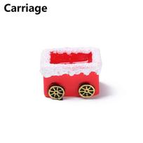 Toys Home Decorations Deer Fairy Garden Santa Claus Xmas Tree Christmas Figurines Miniature Snowman Carriage