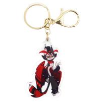 Hazbin Hotel Hell Acrylic Keychain Anime Peripheral Hazbin Hotel Hell Acrylic Keychain Anime Peripheral One Size