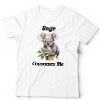 Funny T Shirt Rage Consumes Me Unisex Koala Cute Parody Animal Lover Meme M