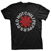 Red Hot Chili Peppers Distressed Logo Rock Tee T-Shirt Mens Unisex XL