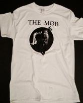 New The Mob Anarcho Punk Hardcore Band White T-shirt Hand Pulled Silkscreen Print L
