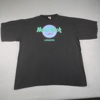 Vintage Hard Rock Cafe London Shirt Mens XL Black Neon Logo Souvenir Music Tee Unisex T-Shirt S