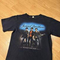 Jonas Brothers World Tour 2009 Black Sz Small Concert Shirt Original Unisex T-Shirt XL