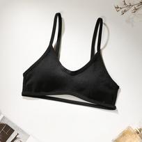 Women Thin Shoulder Strap Thin Backless Beauty Back Outer Wear Seamless Bra S