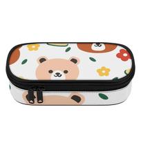 Pen Case Large Capacity 300D Polyester Zip Around Closure with Mesh Pocket Removable Divider and Pen Slots for Classroom Use One Size