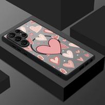 Thin Ring Magnetic Phone Case For Samsung Galaxy S26 Ultra S25 FE S24 S23 S22 Plus S21 FE Pin Love Queen Print Hybrid TPU+PC Matte Cover Samsung S23 Plus