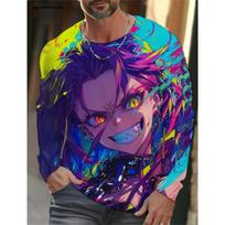 Trendy Anime Beauties Graphic T Shirts Fashion Autumn Streetwear Hip Hop 3D Printed Long Sleeve T-shirts Cool Oversized Tees XXS