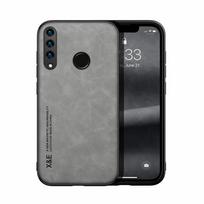 Prabangus odinis magnetinis dėklas, skirtas Huawei P30 P40 P20 P50 Pro Lite P30Pro P30Lite P20Pro Mate 20 Mate20 matinis dangtelis su metaline plokšte For Huawei P20 šviesiai pilka spalva