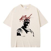 Reperio Playboi Carti albumas Whole Lotta Red Juokingas Memas Marškinėliai Vasariniai Vyriški Gatvės Drabužiai Vyrams Moterims Hip Hop Mada Dideli Marškinėliai XXXXL white