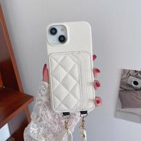Crossbody Lanyard Luxury Card Slot Holder Phone Case for IPhone 15 14 Plus 13 12 11 Pro Max Wallet Strap Cord Bag Leather Cover iPhone 15 Pro