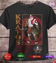 Kovos Dievo Marškinėliai Kratos Ragnarok Švelnūs Marškinėliai Dovana Visų Dydžių Unisex Sparta 2XL
