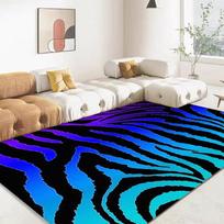 Zebra Black White Texture Rug Carpet for Living Room Bedroom Soft Kitchen Bathroom Anti-slip Floor Mats Hallway Rugs Home Decor 40x60cm (16x24in)