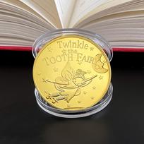 Tooth Fairy Gold Coins, Children, Metal Jewelry, Coins, Growth Gifts, Kindergarten, Children's Day Rewards, Gifts, Badges