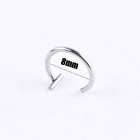 Lips Rings Titanium Steel Fake Nose Ring Septum Piercing Clip On Mouth Ring Fake Piercing Body Clip 8mm