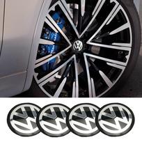 VW 4 vnt. 56 mm automobilio ratų centrinės stebulės dangtelio lipdukai Automobilio emblemos ženklelis Lipdukas Volkswagen GTI R-Line R Polo T5 Golf Passat Scir