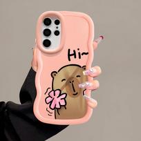 Case for Samsung Galaxy S21 A25 S24 S20 FE S22 Ultra A26 S25 S23 Plus Soft Phone Cover A55 A24 A54 A36 A34 A35 Cartoon Capybara Galaxy S23 Ultra