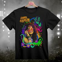 Janis Joplin Classic Rock Band TShirt Black S3XL Unisex T-Shirt XXXL