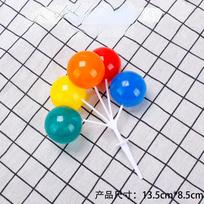 Mini Plastic Balloon Figurine Miniature Figurines Birthday Party Dessert Home Decoration Tools Desktop Home Decor Ornament Craft