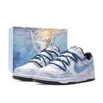 Nike Big Monster Lab, Scavenger Low top Skateboard Shoes Unisex White Blue 355152-107(Team445-) 39