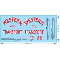 Western Transport Mack B-47 'Western Transport' - 1/25 - Water Decal